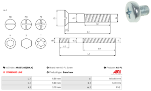 Vis/Ecrou ARS9120S(BULK)