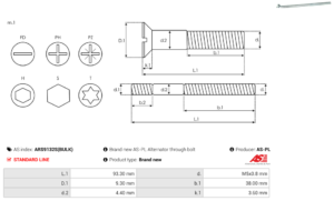 Vis/Ecrou ARS9132S(BULK)