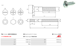 Vis/Ecrou ARS9139S(BULK)