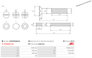 Vis/Ecrou ARS3044S(BULK)