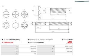 Vis/Ecrou ARS3048S(BULK)
