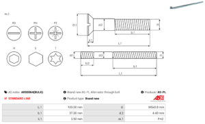 Vis/Ecrou ARS0064(BULK)