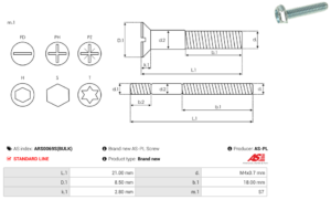 Vis/Ecrou ARS0069S(BULK)