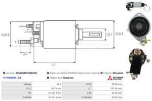 Solénoide / Relais démarreur SS5303(MITSUBISHI)