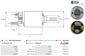 Solénoide / Relais démarreur SS5310(MITSUBISHI)