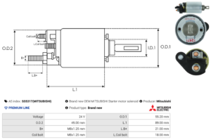 Solénoide / Relais démarreur SS5317(MITSUBISHI)