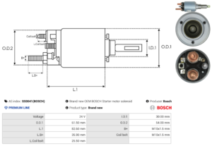Solénoide / Relais démarreur SS0041(BOSCH)