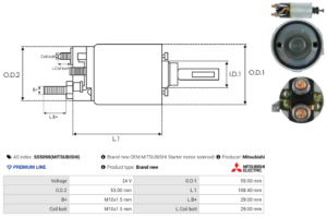 Solénoide / Relais démarreur SS5090(MITSUBISHI)