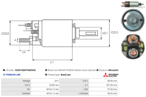 Solénoide / Relais démarreur SS5019(MITSUBISHI)