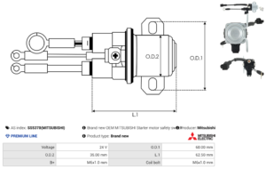 Solénoide / Relais démarreur SS5370(MITSUBISHI)