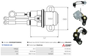 Solénoide / Relais démarreur SS5295(MITSUBISHI)
