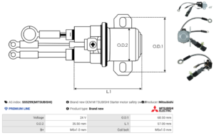 Solénoide / Relais démarreur SS5299(MITSUBISHI)