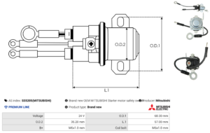 Solénoide / Relais démarreur SS5205(MITSUBISHI)