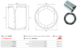 Carcasse de démarreur SF6002