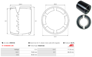 Carcasse de démarreur SF9015S