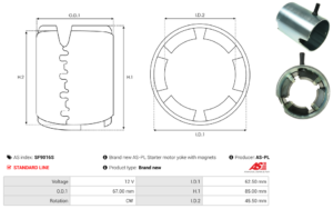 Carcasse de démarreur SF9016S