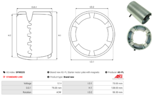 Carcasse de démarreur SF9022S