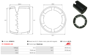 Carcasse de démarreur SF9031S