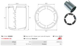Carcasse de démarreur SF9039S