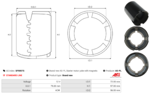 Carcasse de démarreur SF9057S