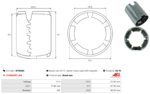 Carcasse de démarreur SF9058S