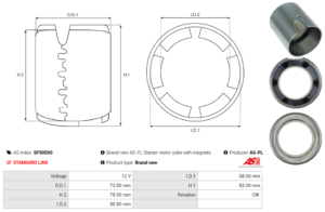 Carcasse de démarreur SF9059S