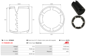 Carcasse de démarreur SF9060S