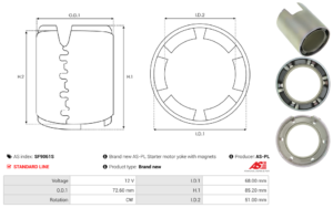 Carcasse de démarreur SF9061S