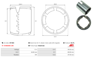 Carcasse de démarreur SF1003