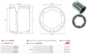 Carcasse de démarreur SF1013S