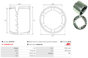 Carcasse de démarreur SF1015S