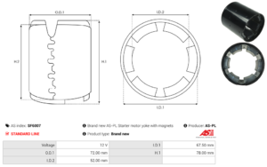 Carcasse de démarreur SF6007