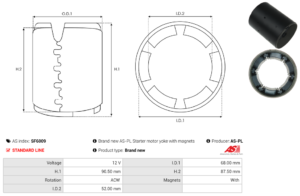 Carcasse de démarreur SF6009