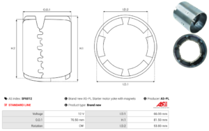 Carcasse de démarreur SF6012