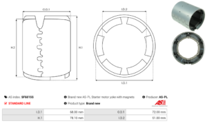 Carcasse de démarreur SF6015S