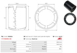 Carcasse de démarreur SF6025S