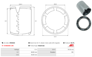 Carcasse de démarreur SF6032S