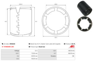 Carcasse de démarreur SF6033S