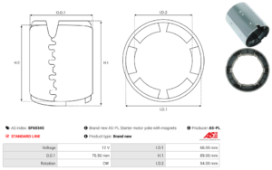 Carcasse de démarreur SF6034S