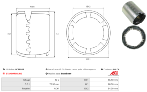 Carcasse de démarreur SF6035S