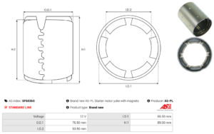 Carcasse de démarreur SF6036S