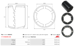 Carcasse de démarreur SF6037S