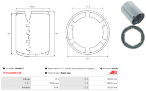 Carcasse de démarreur SF6041S