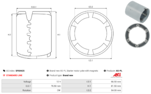 Carcasse de démarreur SF6042S