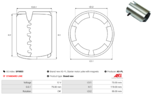 Carcasse de démarreur SF9003