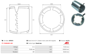 Carcasse de démarreur SF9010