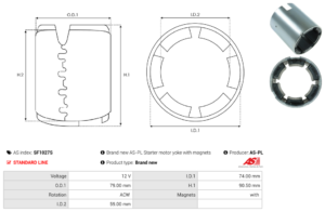 Carcasse de démarreur SF1027S