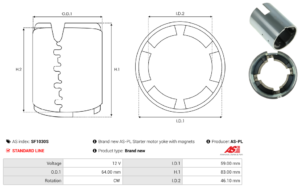Carcasse de démarreur SF1030S