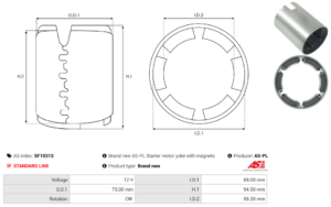 Carcasse de démarreur SF1031S