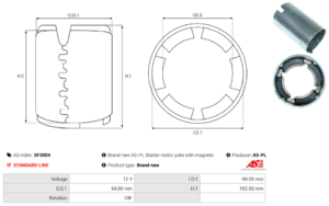 Carcasse de démarreur SF3004